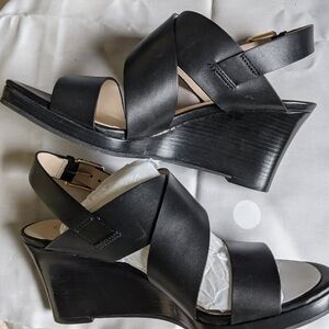 Cole Haan Leather Wedge Sandals